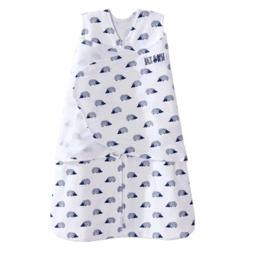 Navy Hedgehog Cotton Swaddle S | HALO