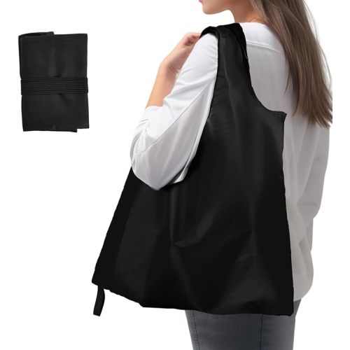 Washable, Foldable, Reusable Polyester Tote, Pocket Size Carrier