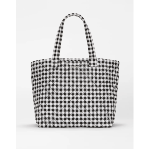 MZ Wallace Black/White Gingham Large Metro Tote Deluxe – Tote | MZ Wallace