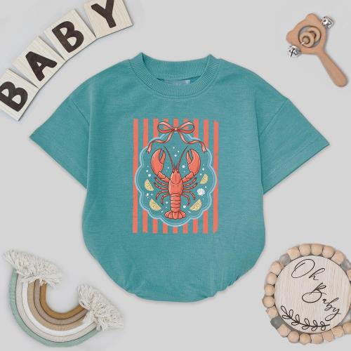 Coquette Lobster Stripe Romper, Summer Beach Outfit Women, Cute Coastal Playsuit, Vacation Jumpsuit, Preppy Nautical Outfit