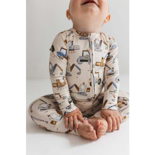 Little Excavator Zipper Romper