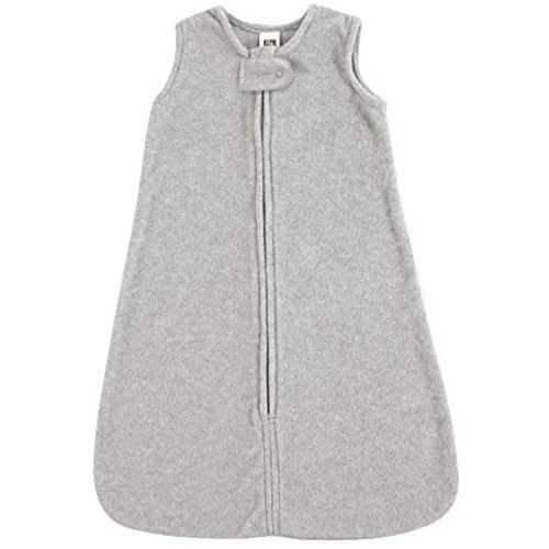 Hudson Baby Plush Sleeping Bag, Sack, Blanket, Heather Gray Fleece, 6-12 Months
