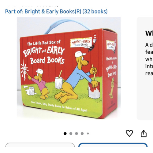 The Little Red Box of Bright and Early Board Books: Go, Dog. Go!; Big Dog . . . Little Dog; The Alphabet Book; I'll Teach My Dog a Lot of Words