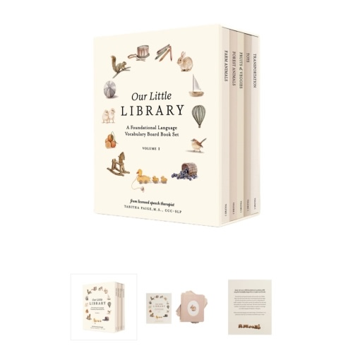 Our Little Library: A Foundational Language Vocabulary Board Book Set | Acorn Toy Shop