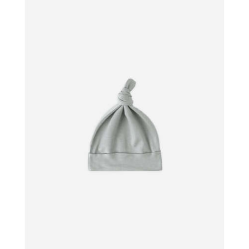 Bamboo Knotted Baby Hat || Steel Blue – Quincy Mae