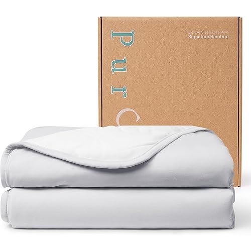 PurComfy Supersoft Toddler Comforter, Premium Bamboo Viscose Crib Blanket, Breathable 1.0 Tog Crib Quilt for All Seasons 39"×55"