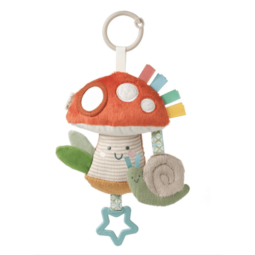 Bitzy Traveler™ Developmental Sensory Toy | Ash the Mushroom