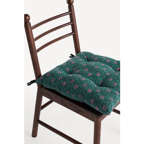 Roma Leora Block Print Dining Chair Cushion