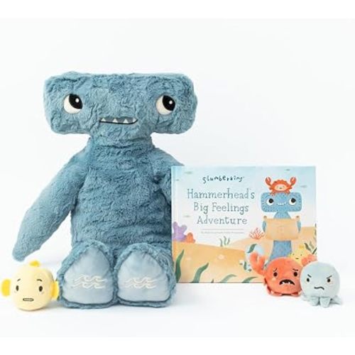 Slumberkins XL Hammerhead Big Feelings Adventure Set with Book & Plush