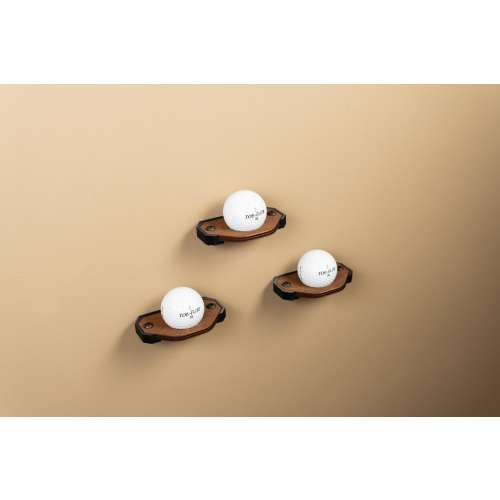 Golf Ball Wall Mount Display | Handcrafted Wood | Single or Triple Ball Holder | Golf Memorabilia | Golfer Gift