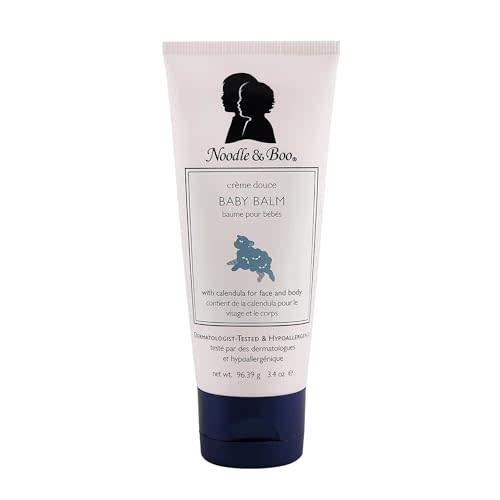 Noodle & Boo Baby Balm For Face And Body, Hypoallergenic And Natural Baby Skin Care With Organic Calendula For Sensitive Skin, Pediatrician And Dermatologist-Tested