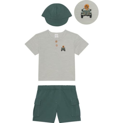 PL Baby by Petit Lem Three-Piece Safari Set | Nordstromrack
