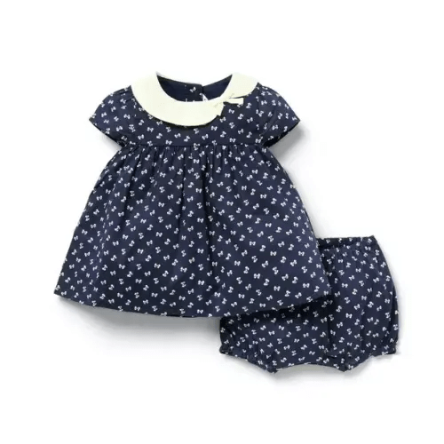 Baby Merchant Marine Bow Baby Bow Matching Set by Janie and Jack