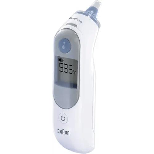 Braun ThermoScan 5 Ear Thermometer - ExacTemp Stability Indicator for Professional Accuracy, Digital Display, Baby and Infant Friendly, No. 1 Brand Recommended by Pediatricians, FSA and HSA Eligible