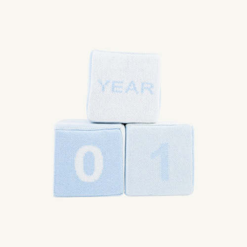 Blaylock Milestone Blocks - Buckhead Blue, Beale Street Blue & Palmetto Pearl