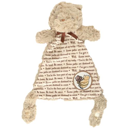 Classic Winnie The Pooh Bear Lovey Security Blanket