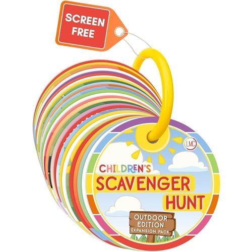 Children's Scavenger Hunt: Outdoor Edition | Toddler Activities | Games for 2, 3 Year Old's & Up | Kids Educational Scavenger Hunt Cards (Expanded Version)