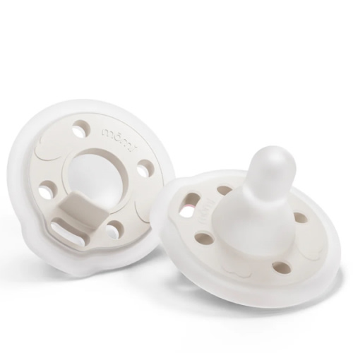 mōmi babypace pacifier 2-set - pearl