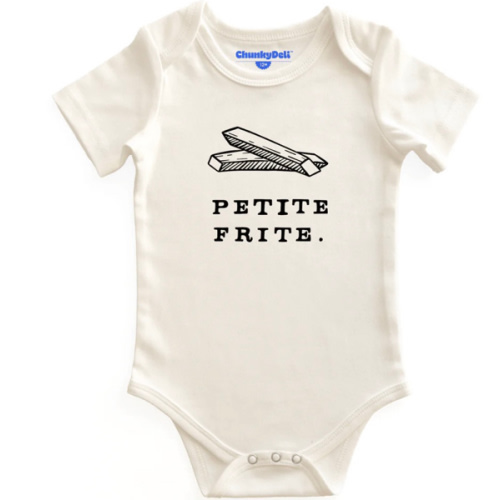 Petite Frite Baby Bodysuit | 100% Cotton & Machine Washable – Chunky Deli