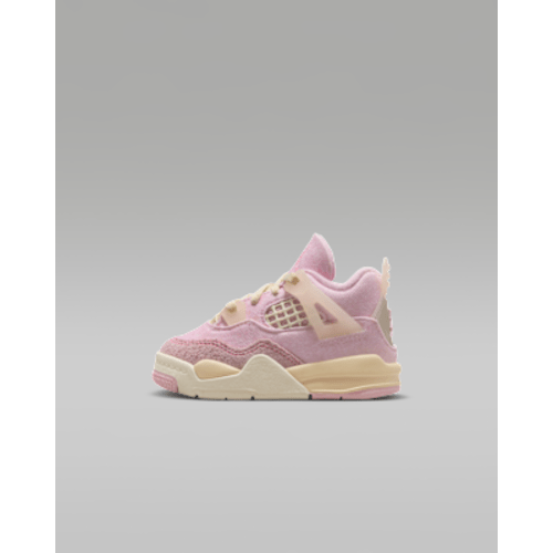 Jordan 4 Retro "Pearl Pink and Iced Carmine" Baby/Toddler Shoes. Nike.com