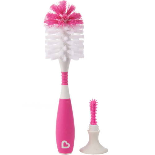 Munchkin Bristle Bottle Brush, Pink