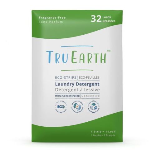 Laundry Detergent Eco-Strips, Fragrance Free, 32 Load