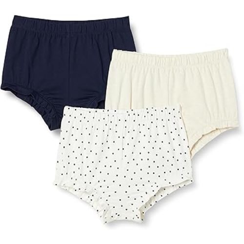 Amazon Essentials Toddlers and Baby Girls' Cotton Bloomer Shorts, Pack of 3