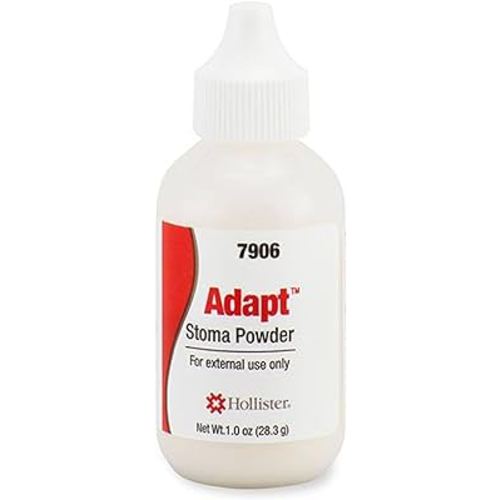 Hollister 7906 Adapt Stoma Powder, 1 oz – Stoma Skin Barrier Powder, Latex-Free Ostomy Supplies, Stoma Adhesive Powder