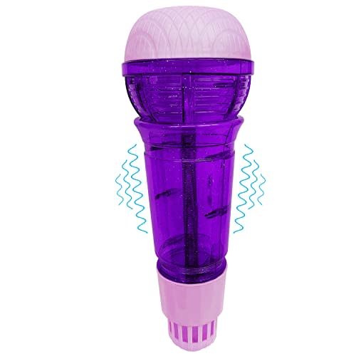 Lolakee Echo Mic for Kids and Toddlers Durable and Lightweight Music Singing Toys Speech Therapy Feedback Toy, Fun Supplies for Birthday, Picnic, BBQ, Holiday, Party(No Battery Needed, Purple)