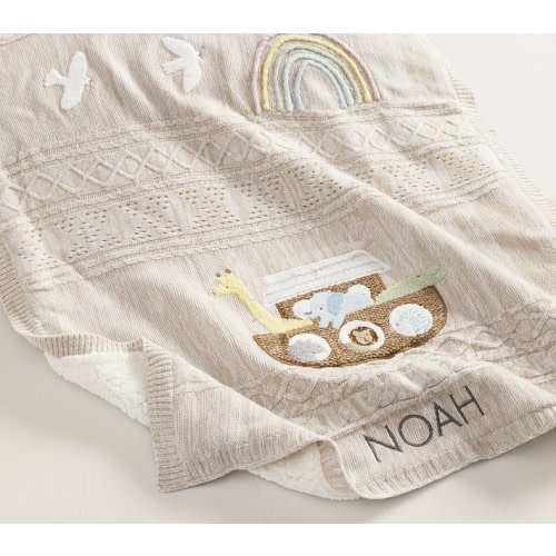Noah's Ark Heirloom Baby Blanket