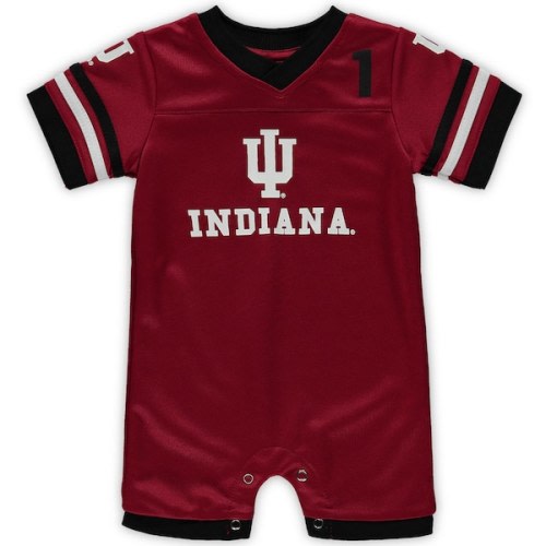 Indiana Hoosiers Colosseum Newborn & Infant Bumpo Football Logo Romper - Crimson
