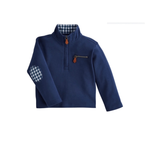 Light Blue Toddler Quarter Zip 4T-5T | Stylish Cotton Pullover | Mud Pie