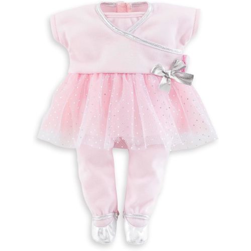 Corolle Sport Dance Baby Doll Outfit Set - Premium Baby Doll Clothes for 12 inch Dolls - Mon Premier Poupon Accessories - Pink Dress for 12" Dolls - Easy Self-Adhesive Closures
