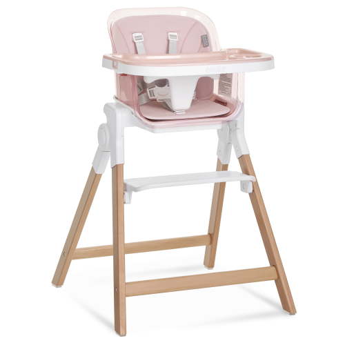 Evolur Tiny Throne 2 in 1 Highchair, Grapefruit Pink