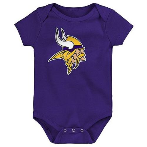 Newborn Outerstuff Purple Minnesota Vikings Primary Logo Bodysuit