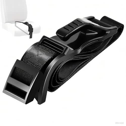 Mimi Strap Adjuster for for Adults, Kids, Mother-Prevent The Abdomen from Stress，Universal Fit for All Airline and Wheel Black Color Chair, Easy Install (Black-L)
