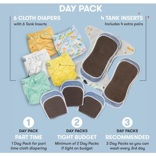 Best Cloth Diaper Day Pack | All You Need for a Day of Cloth Diapering