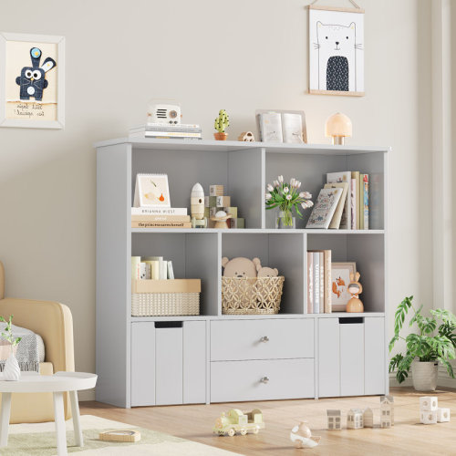 Wade Logan® Botnen 37.4" H x 43.3" W Kids Bookcases & Reviews | Wayfair