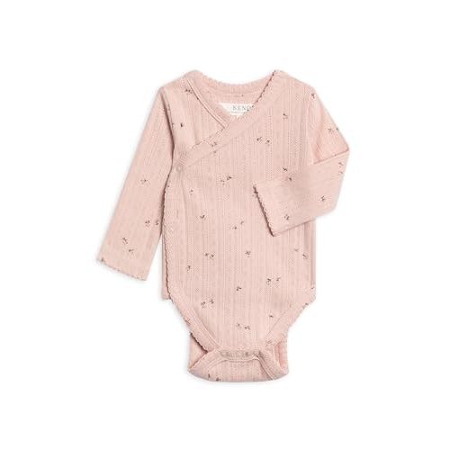 Colored Organics Baby Organic Cotton Kimono Bodysuit - Long Sleeve Infant Side Snap One Piece - Boys and Girls Clothing
