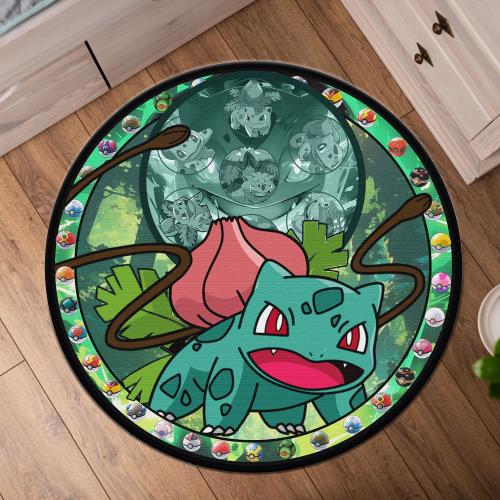 Bulbasaur Rug, Anime Rug, Game Room Decor, Play Room Rug, Housewarming Gift, Japanese Anime Rug, Personalized Decor Gift, Valentines Gift