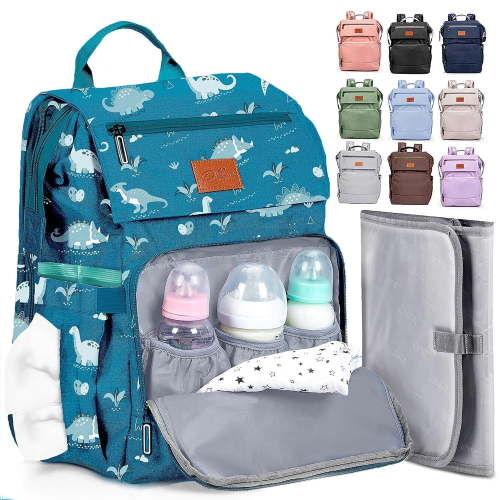 PILLANI Baby Diaper Bag Backpack - Large Bag for Boys & Girls, Waterproof Diaper Backpack - Travel Diaper Bags w/Changing Pad, Baby Registry Search & Shower Gifts - Essentials Must Haves Newborn Stuf