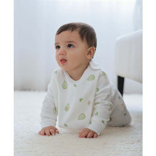 Lummi In Colour Baby Bib - Avocados