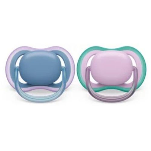 Avent Philips Ultra Air Pacifier 6-18 Months - Blue/lilac - 2pk