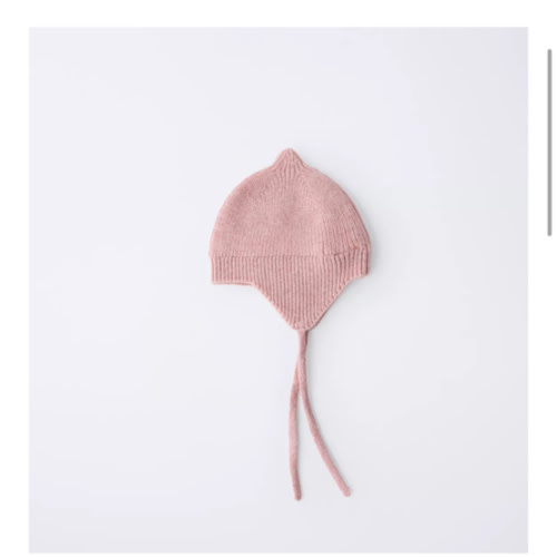 KNIT BONNET WITH WOOL - Pink marl | ZARA United States