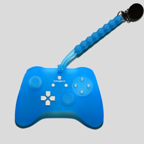 Lil Pro Controller In Frosted Blue Baby Teether – BabyGlitch