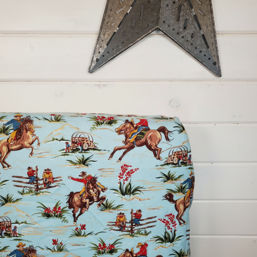 Barn Dandy Cowboy Western Fitted Sheet : All Bed Sizes – DBC Baby Bedding Co