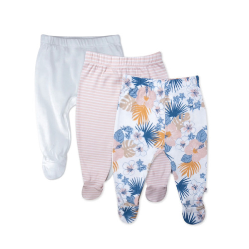 3-Pack Organic Cotton Footed Pants | Honest Baby Clothing