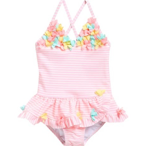 3D Embellished One-Piece Swimsuit, 18M