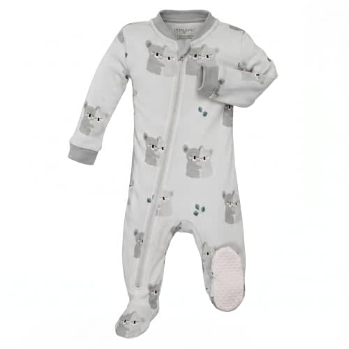 zippyjamz – Zipper Organic Sleeper Footed Onesies Sleeper Baby Pajamas with Inseam Zipper
