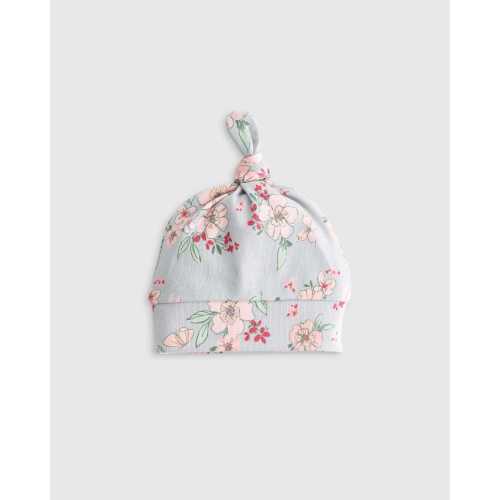 100% Organic Cotton Hat 4-Pack - Baby Girl in Butterfly Floral
